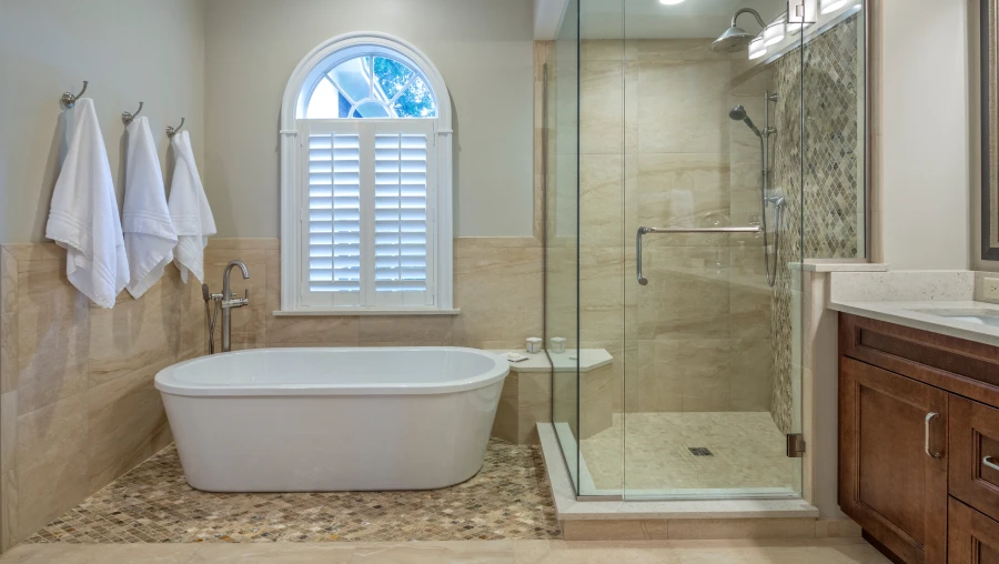 shower or tub